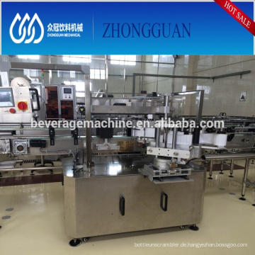 Double self adhesive square bottle labeling machine/sticker